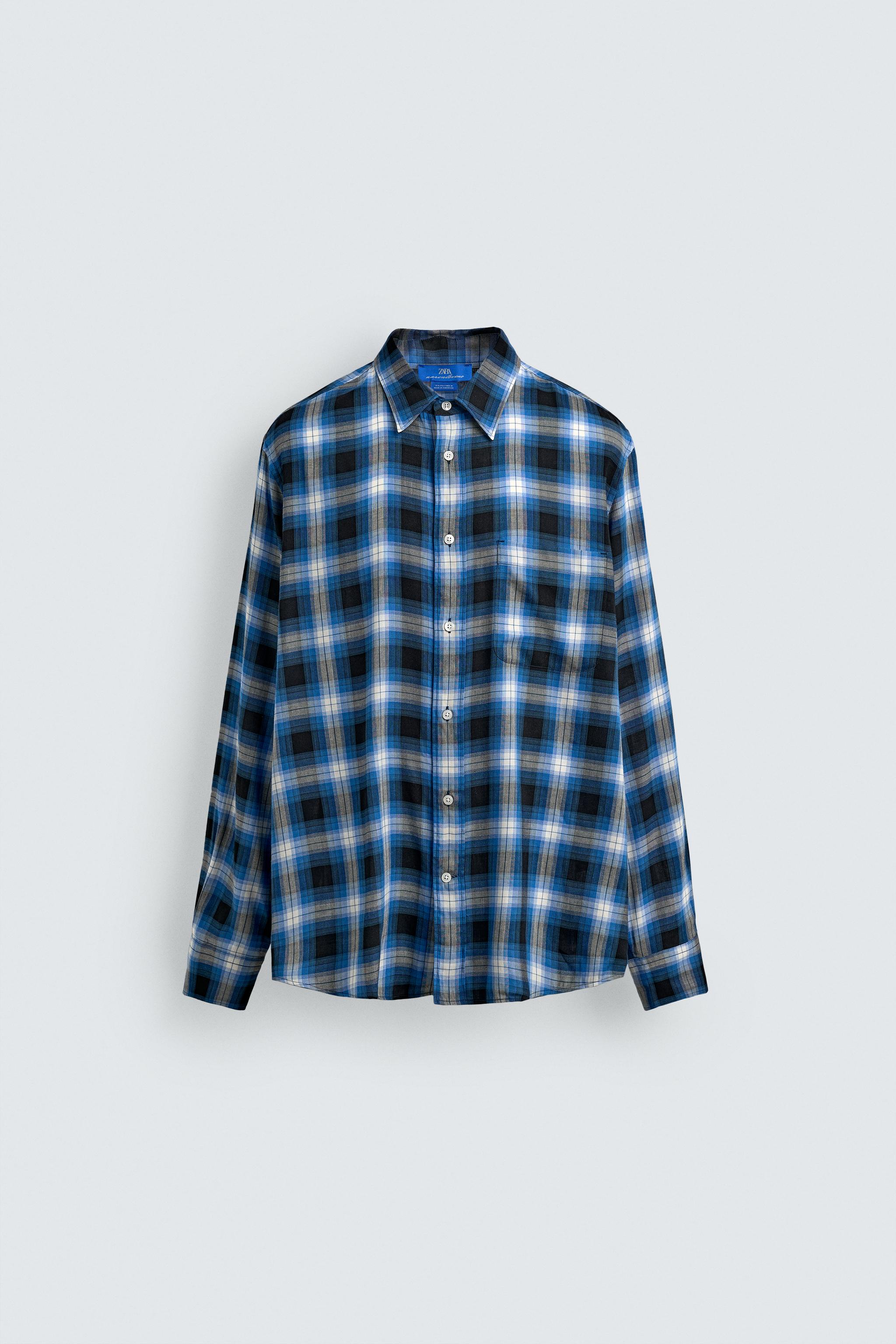 CHEMISE FLUIDE À CARREAUX AARON LEVINE X ZARA